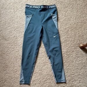 Nike Pro Dusty Blue Leggings, sz M